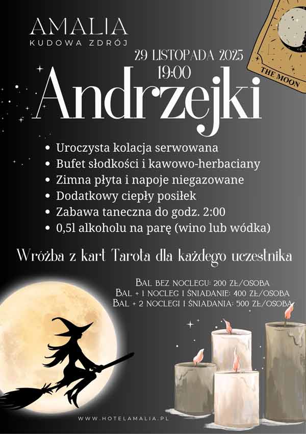 Read more about the article Andrzejki 2025 Hotel Amalia Kudowa-Zdrój
