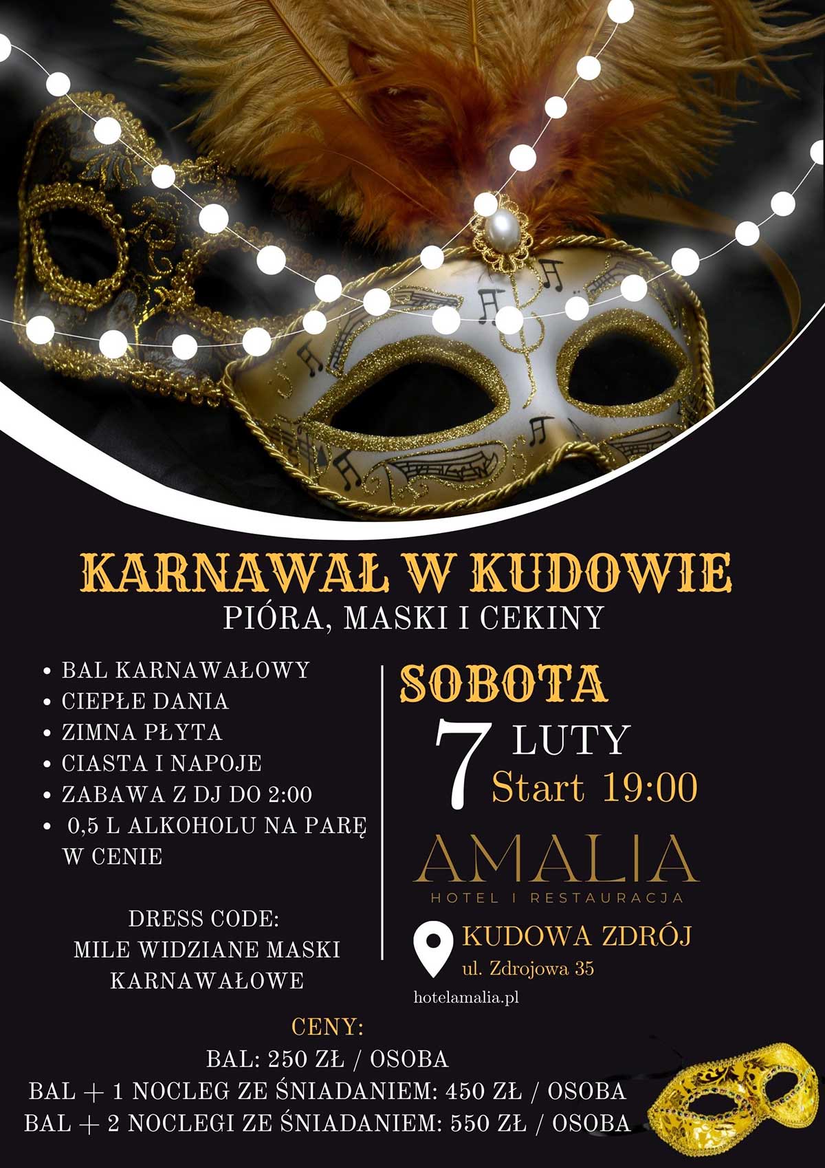 Read more about the article Bal Karnawałowy w Hotelu Amalia